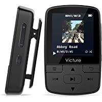 Victure Reproductor MP3 Bluetooth Clip Running Reproductor de Música para el Deporte FM Radio Podometro E-Book…